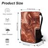 LMNGH Drawstring Backpack Sport Gym With Swirl Pattern Sackpack Bag With Side Pocket Resistant Sackpack for Women Men view 2