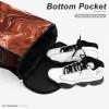 LMNGH Drawstring Backpack Sport Gym With Swirl Pattern Sackpack Bag With Side Pocket Resistant Sackpack for Women Men view 4