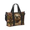Cute Sloth Small Duffel Bag Foldable Travel Bag Weekender Bag Overnight Gym Hospital Bags For Women&Men view 3