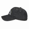 Yomconect I Only Talk to Boys with Boats Adjustable Stylish Unique Unisex Washed Cowboy Baseball Adult Hat Black view 3