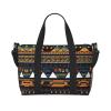 African Ethnic Pattern Small Duffel Bag Foldable Travel Bag Weekender Bag Overnight Gym Hospital Bags For Women&Men view 1