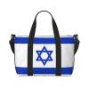 Israeli Flag Small Duffel Bag Foldable Travel Bag Weekender Bag Overnight Gym Hospital Bags For Women&Men view 1