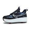 ZYANLING Kids Roller Skates Shoes Sneakers for Boys & Girls, Skateboarding Shoe Outdoor Parkour Shoes with 2-Wheels Unisex Retractable Skating Shoes for Children's Park Sports Walking 30-41 view 1