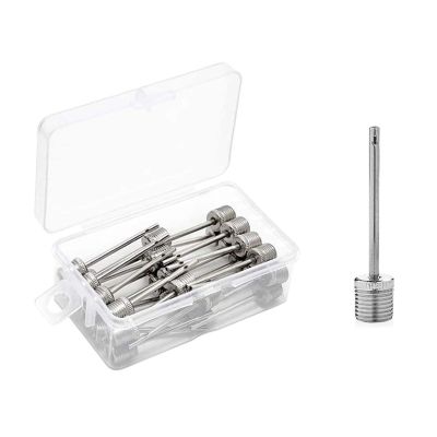 30 Pcs Stainless Steel Airs Needle Ball Needle Air Inflation Needle for Blowing Up Football Basketball