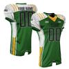 Custom Adult Youth Football Jersey with Stripes Sublimation Printed Logo Name Number view 1