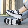 ZYANLING Kids Roller Skates Shoes Sneakers for Boys & Girls, Unisex Outdoor Parkour Shoes with 4-Wheels Trainer Skateboarding Shoe Retractable Skating Shoes for Children's Park Sports Walking view 4
