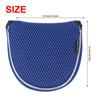 Andux Mesh Heel-Shafted Mallet Putter Cover Golf Putter Head Covers Blue, Semicircle MT/TG13 view 2