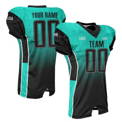 Custom Adult Youth Football Jersey with Stripes Sublimation Printed Logo Name Number