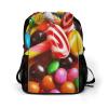 NQLYUT Drawstring Backpack Sports Gym Bag Resistant Sackpack Colorful Candy String Bag for Women Men view 1