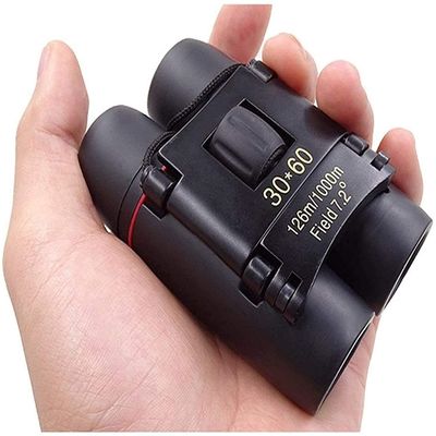 Binoculars Compact Folding Pocket Binoculars Professional Folding 30X60 Binoculars Zoom High Magnification Binoculars Monoculars for Hunting Travel Clear