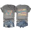First Grade Teacher Shirts for Women First Day of School Back to School Teacher T-Shirt Summer Graphic Tees Tops Dark Gray view 1