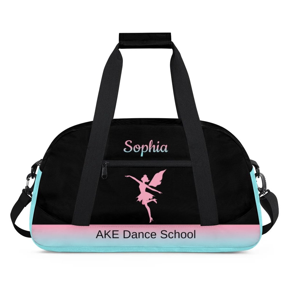 Custom Duffel-Bag for Kids Dance-Gifts for Dancers Dance-Accessories Personalized Luggage Travel-Bag for Girls