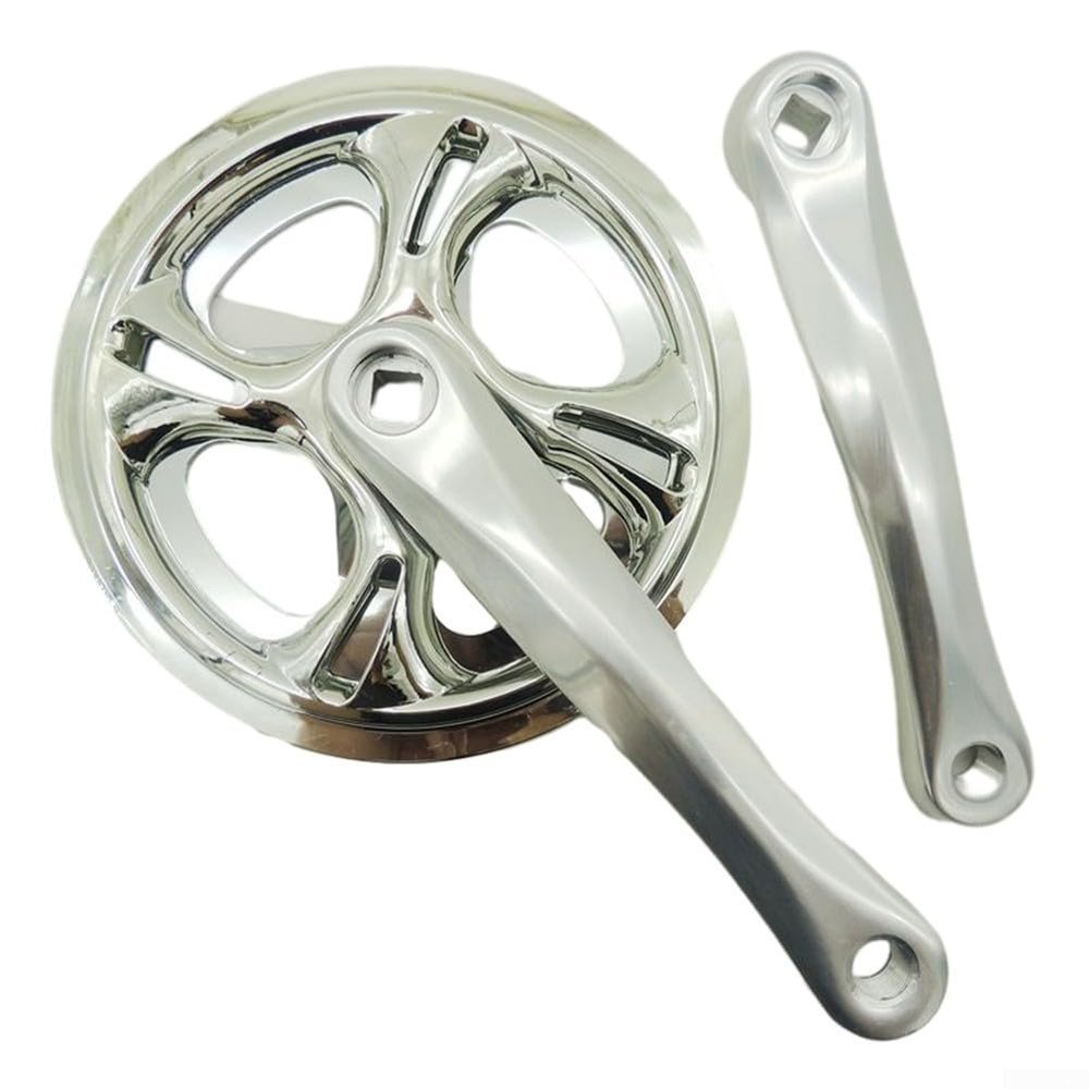 Bike Crankset, Chainset Wheel, 42T 175mm, Silver Chainset Wheel Fit For Fixie bikes, Road, Bikes