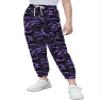 Cromoncent Girls Cargo Pants Elastic Waist Lightweight Outdoor Jogger Pants, Purple Black Camo 7-8 Years view 2