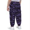 Cromoncent Girls Cargo Pants Elastic Waist Lightweight Outdoor Jogger Pants, Purple Black Camo 7-8 Years view 4