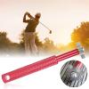 DriKou Golf Club Cleaner, Groove Sharpener Golf U & V Grooves, Golf Club Groove Sharpener Tool for Regrooving Wedges Irons Golf Club (Red) view 3