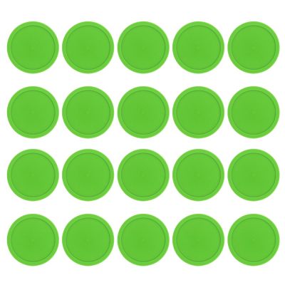JIAXUE 20Pcs Home Air Hockey 2.5inch Heavy Hockey Tables Table Game Air Hockey Replacement Part, 64mm Light Green