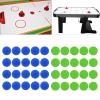 JIAXUE 20Pcs Home Air Hockey 2.5inch Heavy Hockey Tables Table Game Air Hockey Replacement Part, 64mm Light Green view 4