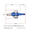 Cuoyuqie 6PCS Archery Broadheads 100Grain Hunting Arrow Heads Arrow Tips Multicolor Selection (Blue 6pcs) view 3