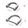 XIAHIOPT D-Rings Screw in Shackle Horseshoe Buckle Horseshoe Shape D Rings D-Shaped Metal Hoop Replacement for Leather view 2