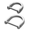 XIAHIOPT D-Rings Screw in Shackle Horseshoe Buckle Horseshoe Shape D Rings D-Shaped Metal Hoop Replacement for Leather view 3