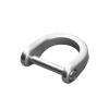 XIAHIOPT D-Rings Screw in Shackle Horseshoe Buckle Horseshoe Shape D Rings D-Shaped Metal Hoop Replacement for Leather view 4