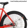 MYJACOB Bike Fenders 700c Adjustable Bicycle Mudguard Set for Most Road Bikes, black view 2