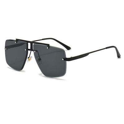 MTONY Frameless Cool Men Driving Glasses Gradient Sunglasses Vintage Sun Glasses Punk,1,One size