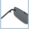 MTONY Frameless Cool Men Driving Glasses Gradient Sunglasses Vintage Sun Glasses Punk,1,One size view 3