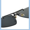 MTONY Frameless Cool Men Driving Glasses Gradient Sunglasses Vintage Sun Glasses Punk,1,One size view 4