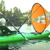 Kayak Wind Sail Foldable Kayak Wind Paddle Portable Kayak Downwind Sail with Clear Window for Inflatable Boat Kayak Accessory, Kayak Downwind Sail view 3