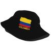 Unisex Colombia Flag Bucket Hat for Women Men Summer Sun Beach Hat Packable Colombian Fisherman Cap for Casual view 2
