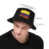 Unisex Colombia Flag Bucket Hat for Women Men Summer Sun Beach Hat Packable Colombian Fisherman Cap for Casual view 3