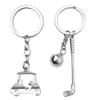 Golf Cart Keychain for Women Men Golf Ball Keychain for Golf Cart Key Chain for Men Women Golf Trainer Birthday Christmas Gifts for Best Friend Husband Golf Club Charm for Golf Bag Sports Keychains view 1