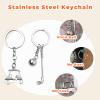 Golf Cart Keychain for Women Men Golf Ball Keychain for Golf Cart Key Chain for Men Women Golf Trainer Birthday Christmas Gifts for Best Friend Husband Golf Club Charm for Golf Bag Sports Keychains view 3