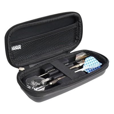XJKLBYQ Sentinel EVA Foam Case,Holds 3 Darts and Extra Accessories,EVA Box with Mesh Pocket,Zipper Closure Holder for Steel and Soft Tips, Black
