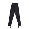 JoyCan Men's Straight Figure Skating Training Pants with Fleece Insulation Boys' Skating Training Clothes for Performance Black view 1