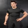 Men's Compression Shirts Athletic Workout Shirts Short Sleeve Sports T Shirts Base Layer Undershirts Gym Tops view 3