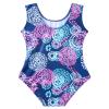 Domusgo Gymnastics Leotards for Girls 5-6 Years Old Blue Pink Sparkly One Piece Tumbling Outfits view 2