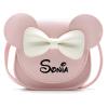 Personalized Cartoon Little Mouse Ear Bow Kids Crossbody Purse Custom PU Shoulder Handbag Kid Coin Purse With Name Girl Crossbody Bag Birthday Gift Christmas Gift For Girl view 1