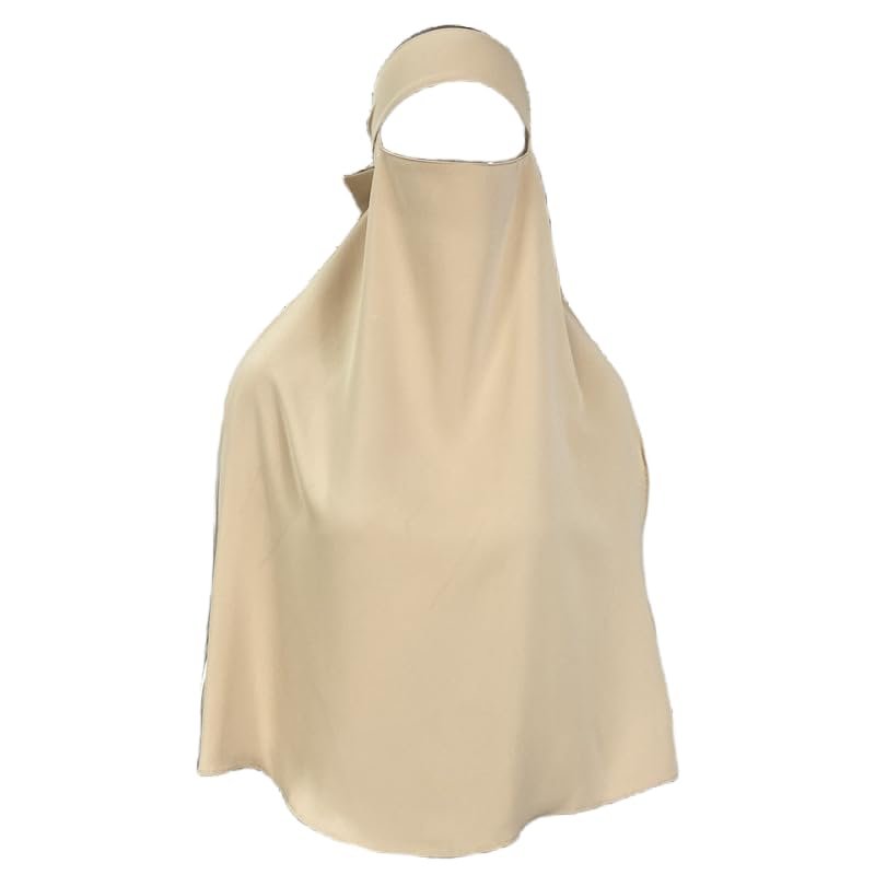 SYANKANGXIAO Turkish Ramadan Arab Prayer Khimar Full Face Veil for Women Muslim Hijab Niqab Islamic