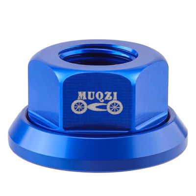 Montesy Bike Hubs Nut Flanged Before Rear Wheel Lock Screw Aluminum Alloy Bikes Wheel Nut Bike Foldable Fixed Gear