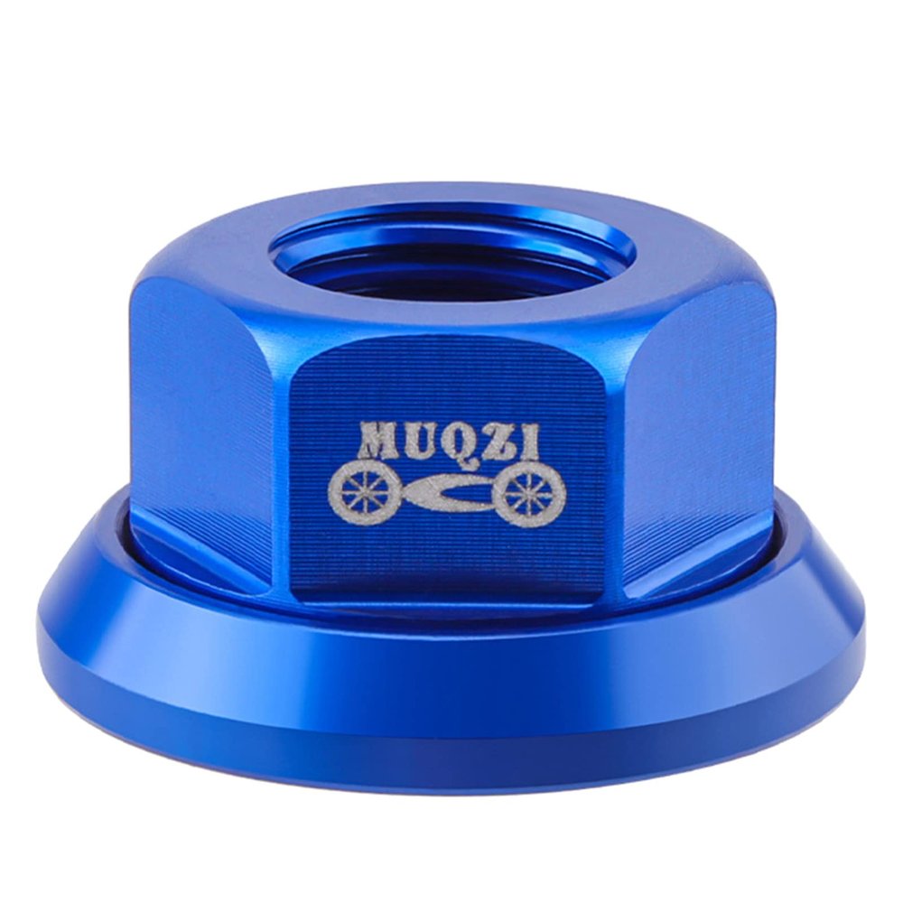 Montesy Bike Hubs Nut Flanged Before Rear Wheel Lock Screw Aluminum Alloy Bikes Wheel Nut Bike Foldable Fixed Gear