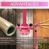 JC-ATHLETICS Gymnastics Bar for Kids Girls Ages 3-15 with Ring for Home Indoor Training Equipment- Steady Steel Construction, Anti-Slip, Easy to Assemble, 3' to 5' Adjustable Height view 2