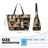 YQxwJL German Shepherd Dog Print Large Tote Bag For Women, Travel Shoulder Bag Handle Handbag For Gym, Work, Travel view 4