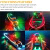 PSEQT Boat Navigation Lights 4'' Red Green LED Marine Bow Stern Port Starboard Signal Sailing Waterproof Lights 12V for Pontoon Kayak Yacht Sailboat Fishing Bass Boats (1 Red & 1Green, Silver Cover) view 3
