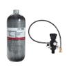 TUXING 2L/122ci 4500psi Carbon Fiber Air TankEmpty Bottle Paintball Filling Station with Two Pressure Gauges Up to with 24 Inch High Pressure Hose M18*1.5 view 1