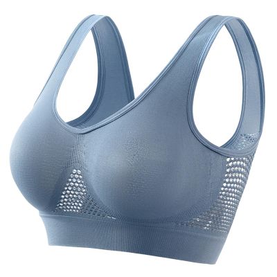 Generic Sports Bras for Women New Upgrade Breathable Cool Liftup Air Bra Large Bust Full Support Seamless Sports Air Bra Fall Sales Today Deals Prime, Small, A#02blue