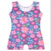 HOZIY Gymnastics Leotards for Girls 5t Size 5-6 Years Blue Flower Floral Tumbling Outfits Biketard Dance Clothes Clothing Toddlers Sparkle Sparkly Glitter Kids view 2