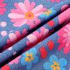 HOZIY Gymnastics Leotards for Girls 5t Size 5-6 Years Blue Flower Floral Tumbling Outfits Biketard Dance Clothes Clothing Toddlers Sparkle Sparkly Glitter Kids view 3